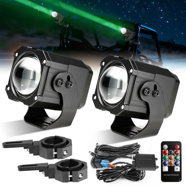 Luces LED Whipless ZIMABLUE, 2 unidades, RGBW, rango 4265 pies