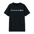 thumbnail image 4 of NinXxx Women's Graphic Print Crew Neck Soft Comfortable Daily Basic Top Black L, 4 of 4