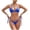 Blue, variant on Swimsuits for Women Over 50, Full Coverage Bikini, Push Up Bikini Top, Push Up Swimsuits for Women, Women's Triangle String Bikini Set Tie Side Two Piece Swimsuit Cute Halter Bathing Suit, Blue L