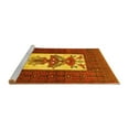 thumbnail image 2 of Ahgly Company Machine Washable Indoor Rectangle Persian Yellow Traditional Area Rugs, 4' x 6', 2 of 4