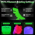 thumbnail image 4 of Filamento para impresora 3D SUNLU PETG que brilla en la oscuridad, 1,75 mm, 1 kg, 4 of 9