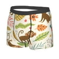 thumbnail image 2 of Disketp Monkeys In The Jungle Men'S Boxer Briefs,Soft And Breathable Cotton Underwear With Comfortflex Waistband, 2 of 8