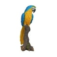 thumbnail image 4 of Garden Decor Animal Statue Blue & Yellow Parrot On Branch Statue, 4 of 4