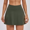 thumbnail image 2 of xfsWaSs Women's Tennis Skirt with Built-In Shorts High Waist 4-Way-Stretch Running Tennis Skirts Lightweight Slim Fit Athletic Golf Skorts, 2 of 5