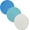 Blue, variant on Firefly Hope 3 Pieces Cotton Woven Hot Pad Set, 7 Inch Round Pure Cotton Pot Holders & Trivets, Multi-use Mats & Spoon Rest for Cooking Baking, Pink Series