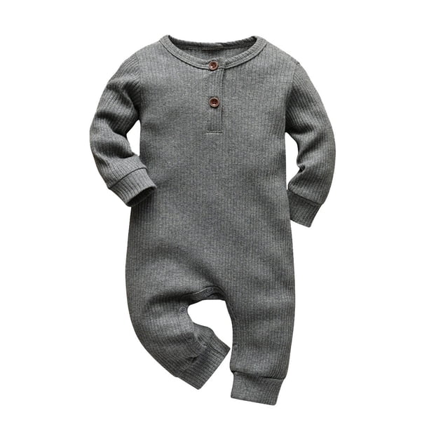Pelele de punto de manga larga para bebés recién nacidos, 10 colores, mono infantil sólido, ropa