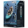 thumbnail image 4 of Hydro Force Rapid Elite X2 Kayak Set 10'3" x 39"  - 2 Adults, Teal, 397 lb Capacity, 2 Paddles, Hand Pump, 2 Fins, Storage Carry Bag, Durable Inflata-Shield Pro™ Material, Puncture Resistant, 4 of 12
