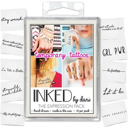 - INKED by Dani Expression Temporary Tattoo Pack