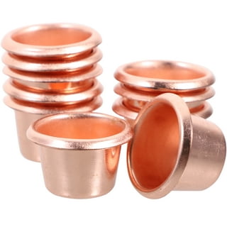 20pcs DIY Scented Candle Cups Alloy Taper Candle Holder Metal Wax Candle Cups Candle Container