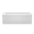 thumbnail image 5 of Wyndham Collection WCBTW16632LSWTRIM 66 x 32 in. Grayley Alcove Bathtub with Left-Hand Drain & Overflow Shiny White Trim, White, 5 of 7