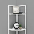 thumbnail image 6 of SWAREY 5 Tiers Corner Shelf,Corner Bookshelf, Tall Corner Storage Stand White, 6 of 8