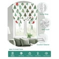 thumbnail image 2 of Christmas Tie Up Curtains for Windows 45 Inch Length Balloon Curtains Kitchen Adjustable Balloon Window Shade Winter Xmas Trees Country Farmhouse Rustic Tie Up Valance Bathroom Curtain Window 42"x45", 2 of 6