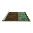 thumbnail image 2 of Ahgly Company Machine Washable Indoor Rectangle Southwestern Turquoise Blue Country Area Rugs, 5' x 7', 2 of 4