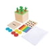 thumbnail image 1 of Adena Montessori Kit de juego Montessori de madera 3 en 1, juguetes para bebés que incluyen cerillas, juego de caída de colores, juego de cosecha de zanahorias y caja de monedas, juguete de aprendizaj, 1 of 5