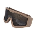 thumbnail image 5 of Gafas de seguridad transpirables resistentes a los golpes malla de hierro estampadas a prueba de viento y arena para fanáticos de juegos militares CS al aire libre caqui, 5 of 5