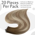 thumbnail image 4 of Extensiones de cabello Full Shine Tape en 100% cabello humano de 45 cm, 4 of 9