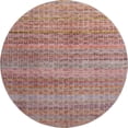 thumbnail image 2 of Addison Rugs Mayfield Premium Machine Washable Transitional Stripes Pink Round Rug, 8' x 8', 2 of 6