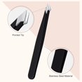 thumbnail image 3 of 3 Pieces Eyebrow Tweezers Stainless Steel Pointed Tip Precision Facial Hair Removal Tweezers for Beauty Care, 3 of 7