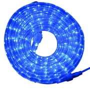 Flexilight 30Ft LED Rope Light 120V 2-Wire 1/2” 13mm Diameter Extendable Indoor Outdoor Home Decoration Christmas Party Accent Lighting (Blue)