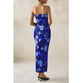 thumbnail image 2 of Vestido largo PRETTYGARDEN para mujer 2025, verano, floral, azul, XS, 2 of 9