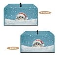 thumbnail image 6 of FOR U DESIGNS Cat Snow Pattern Microwave Oven Dust Cover Portable Shield for Countertop Appliances Stain Resistant Microwave Oven Grill Covers Protector Christmas Decor-L, 6 of 8
