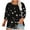 Black#01, variant on Plus Size Womens 3/4 Sleeve Tops Vintage Floral Printed Summer Graphic T-Shirts Loose Oversized Crewneck Tunic Blouse Fashion 2025 Outfit Clothes Blue#01 XXL