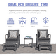 Patiorama 4 Piece Patio Furniture Set, Outdoor Wicker Bistro Set, All
