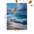 thumbnail image 3 of UXIEQU Ocean Wave Canvas Wall Art Print 15.75x11.81 Inches, 3 of 8