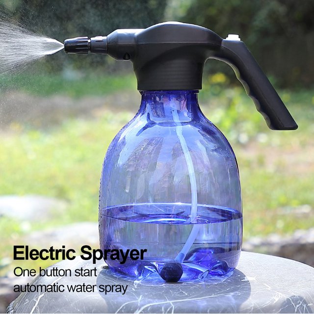 Pulverizador Eléctrico Pulverizador eléctrico de 2,5 l, 2000 mAh, pulverizadores de mano para plantas, suministros para exteriores a prueba de fugas Likrtyny Libre de BPA