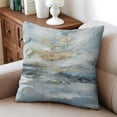 thumbnail image 4 of Elegant and Cozy Abstract Art Throw Pillow Covers: Blue Modern Home Decor, 18x18 Inch Set of 2 - Ideal for Couch, Sofa, Bedroom, Living Room, 4 of 7