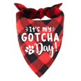 thumbnail image 1 of YROVWENQ Foulard Chien & Chat, Bandana à Carreaux Rouges, 60cm Cou, Cadeau Gotcha Day, 1 of 4
