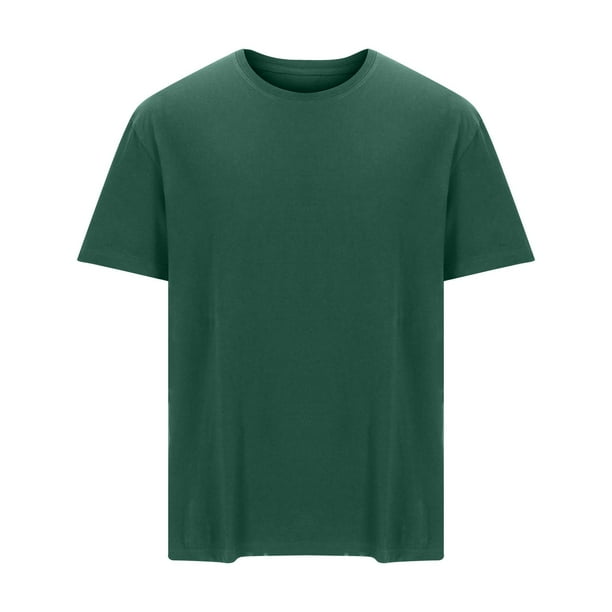 pstuiky Camisas casuales de manga corta para hombre, Camiseta informal de verano holgada de manga corta con cuello redondo para hombre ropa de hombre xxxxl