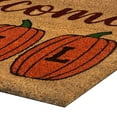thumbnail image 3 of Kate Aurora Fall Autumn Welcome Pumpkins Bristled Outdoor All Season Welcome Mat - 18"x30", 3 of 4