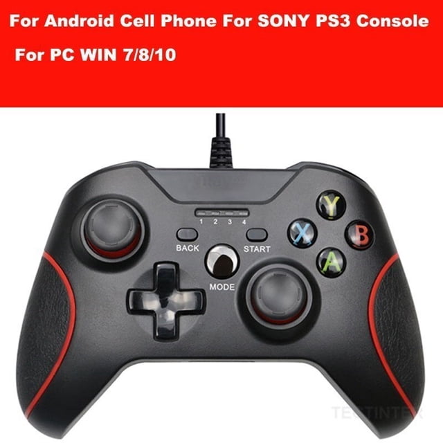 Joystick Gamepad de vibración con cable USB para controlador de PC para Windows 7/8/10 no para Xbox 360 Joypad con alta calidad Tan Jianjun unisex