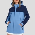 thumbnail image 2 of GEWSEY Women Ski Jacket Waterproof Insulated Winter Snow Coat for Skiing Snowboarding Rain Coats Oversize Unisex (Light Blue, 5XL), 2 of 6