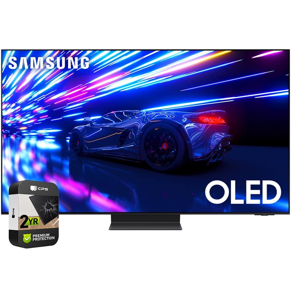 Restored Samsung QN55S95DAFXZA 55 inch HDR OLED Smart TV 2024 Bundle with 2 YR CPS Enhanced Protection Pack (Refurbished)