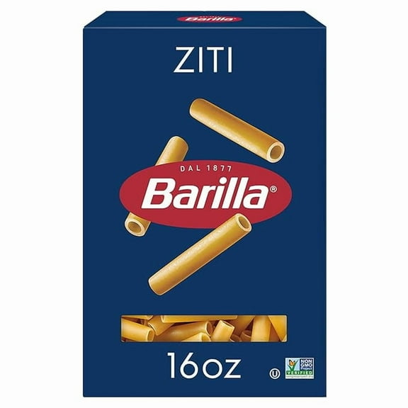 1x Barilla Ziti Pasta, 16 oz. Box - Non-GMO Pasta Made with Durum Wheat Semolina - Kosher Certified Pasta