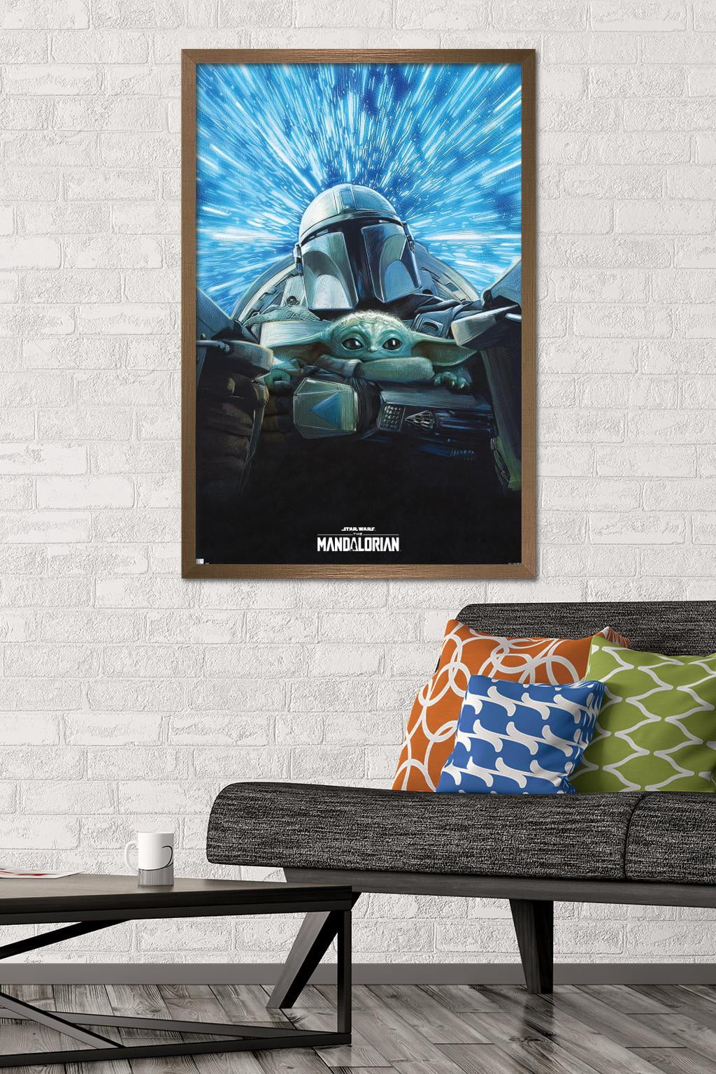 Star Wars: The Mandalorian Season 3 - Lightspeed Wall Poster, 22.375" x 34" Framed