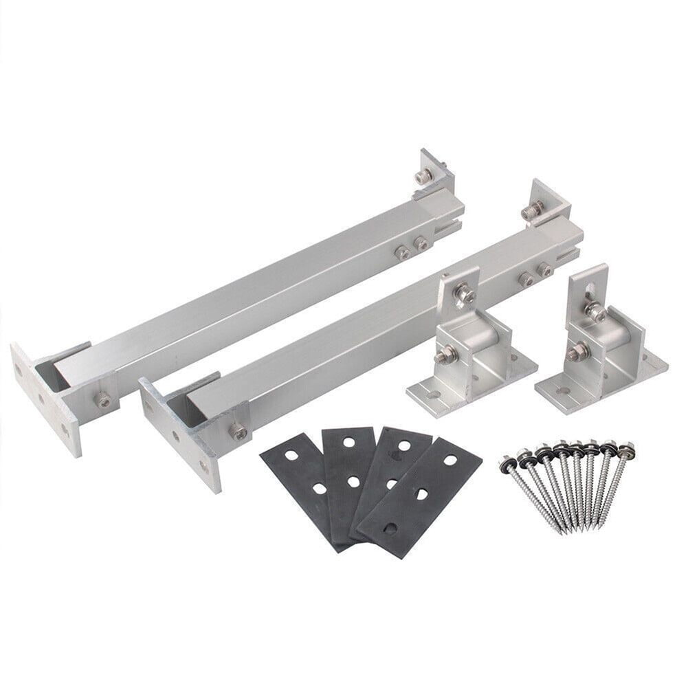 Solar Panel Racking PV Mounts Solar Mounting Bracket Solar Power Supplies 15-30 Degrees Adjustable Base Set Bracket