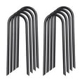 thumbnail image 4 of 8pcs estacas de trampolín estacas de viento de trampolín de metal para toldos de balanceo de Negro, 4 of 8
