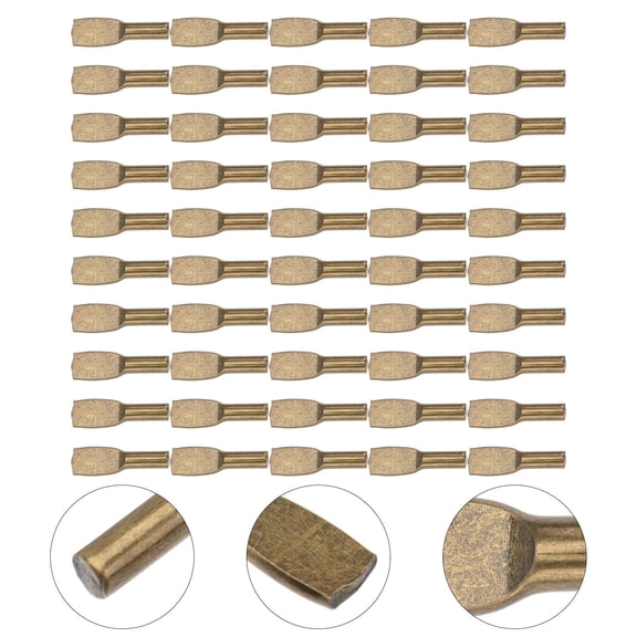 Worgeous Flat Spoon Shape Shelf Pegs Iron 50Pcs For Furniture