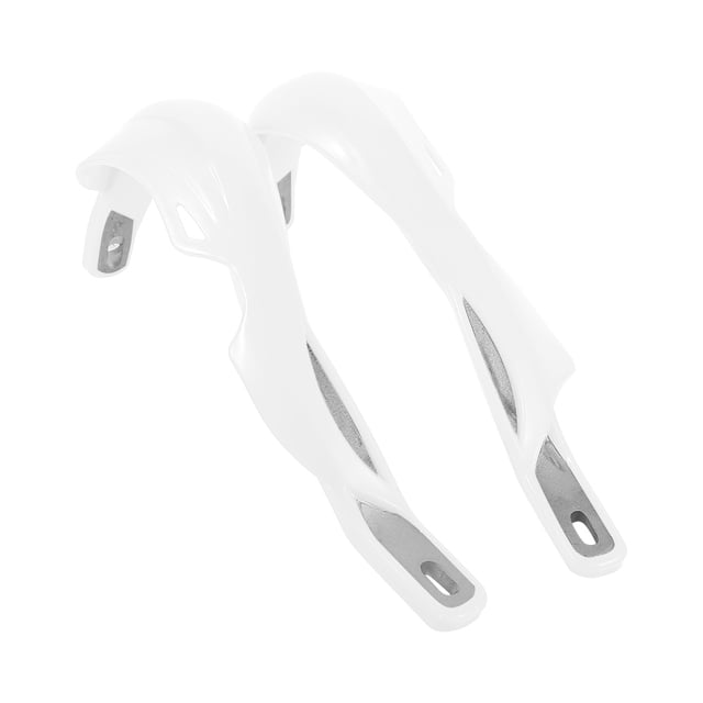 1 par de protectores de manos universales para manillar de motocicleta, motocross, moto de cross, color blanco