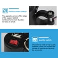 thumbnail image 3 of PREWOOD 5V/2A USB IC Control Charger Socket Waterproof Motorcycle Handlebar & Rear View Mirror Clamp Power Adapter Charger with Cigarette Lighter Socket,Voltmeter for Phones/Tablets/GPS, 3 of 9