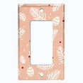 thumbnail image 5 of Metal Light Switch Plate Cover Festive Rosemary Cranberry Leaves Pink XMS004, 5 of 13