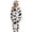White, variant on Onesie Pajamas Animal Cow Themed Plush Halloween One Piece Family Matching Pjs (White M)