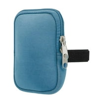 Water Tumbler Pouch Carrier Holder Bag Compact Sided Water Bottle Pouch Pocket for Camping Fitness Cards,Keys, Earphone Women Hiking blue