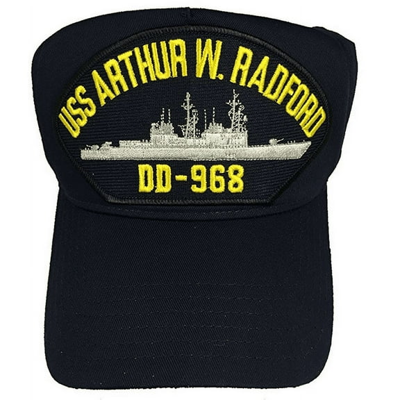 USS ARTHUR W RADFORD DD-968 HAT USN NAVY SHIP SPRUANCE CLASS DESTROYER COLLISION