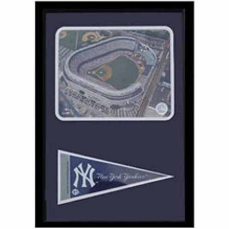 Yankee Stadium Musical Globe - MLB Yankee Stadium 12x18 Pennant Frame
