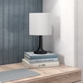 thumbnail image 2 of Evelyn&Zoe Mansfield 14" Tall Mini Lamp with Fabric Shade in Blackened Bronze/White, 2 of 8