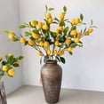 thumbnail image 3 of Artificial Lemon Branch Decorations High Simulation Vivid Lemon Farmhouse Style Home Decor for Living Room, 3 of 8